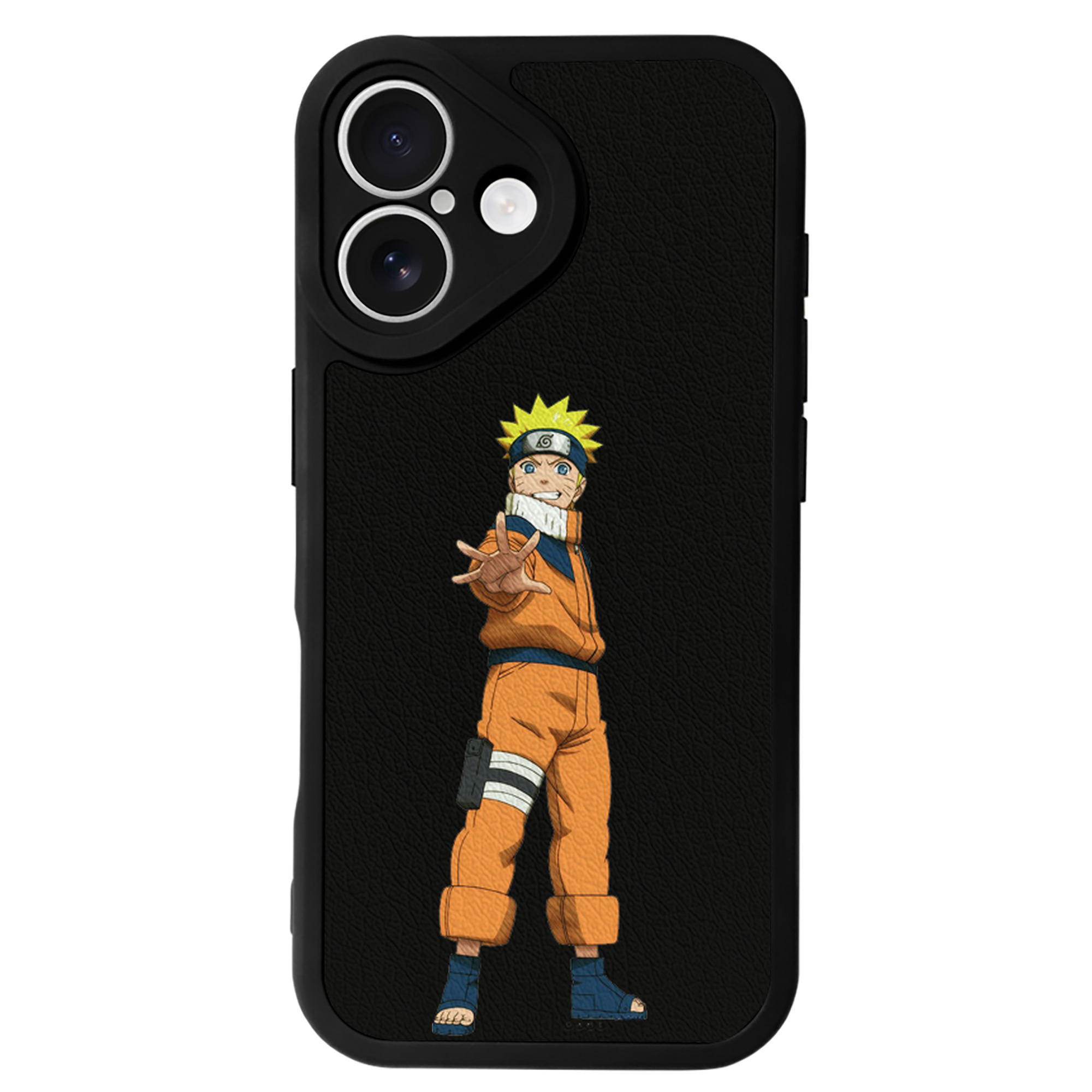 （画像用） NARUTO -ナルト- うずまき ナルト Uzumaki Naruto 【iPhone 16シリーズ対応】シリコンスマホケース（レザー調） 材質：シリコン